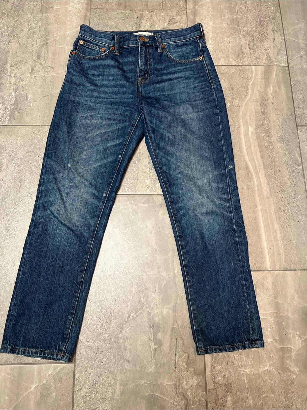 Madewell Straight Leg Crop Jeans